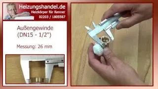 Heizk&ouml;rperventil 1/2