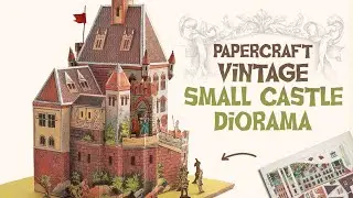 🏰 Vintage Papercraft Small Model Castle 🏰 (vintage crafts)