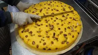 Corn bread made with alcohol - korean street food