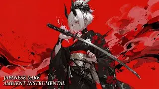 Japanese Dark Ambient &mdash; Oni Girl with Katana & Crimson Silence | 刀と鬼、ひとつの魂