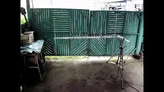 Testing SWR response of Dualband 5x5 Elements 2m/70cm Yagi ( Lightweight End Mount)