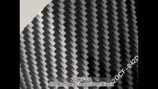 Calike 2DCF-04 2D Carbon Fiber Silver/Black Vinly