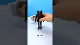 Which one is correct? Skibidi Toilet figurines stop motion animation #shorts