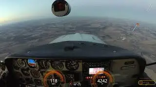 Twilight Return Flight from Madison to Oshkosh