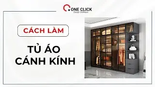Hướng dẫn dựng tủ &aacute;o c&aacute;nh k&iacute;nh #oneclick #plugins #sketchup