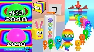 LEGENDS OF 2048 TOGETHER 💥 | Ball Run 2048 x Man Runner 2048 x Happy Cubes 2048 | Ultimate Gameplay