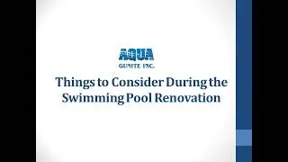 Things to Consider During the Swimming Pool Renovation