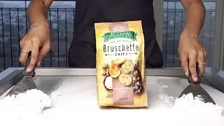 Ice Cream Rolls With Bruschette Maretti Mushrooms and cream | ASMR
