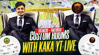 TODAY CUSTOM ROOMS WITH KAKA YT LIVE | YO BRANDxLIVE | PUBG MOBILE LIVE