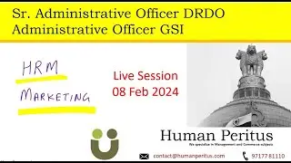 HRM and Marketing | UPSC Admin Officer Exam DRDO & GSI 2024