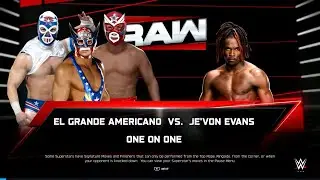 WWE Monday Night Raw Je’Von Evans vs El Grande Americano