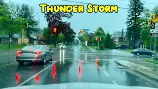 Thunder Storm in Kitchener, Waterloo, Cambridge Ontario | May 21, 2022