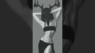 Demon Deer process #processvideo #procreatetimelapse #digitalart #digitalartist