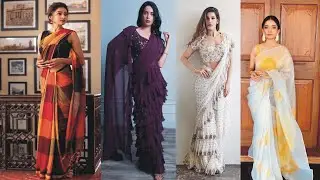 New Stylish 2021 Saree Design Ideas | Indian Formal And Party Wear Saree Design Collocation
