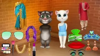 Talking Tom Billu Dulha and Dulhan ka Funny makeup comedy video 💄