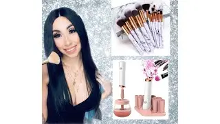 How To: Clean Makeup Brushes With An Electric Makeup Brush Cleaner | Fast & Easy!