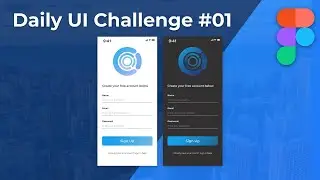 Daily UI Design Challenge Day 1 -  Learning How to Become a UX/UI Designer with Figma