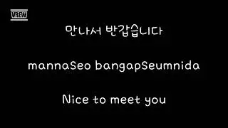 Easy Korean #5 | Nice to meet you in Korean | Easy Korean Daily