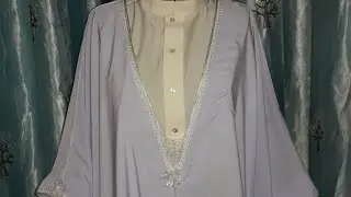 اسهل خياطة عبائة رجالي للعيد  روووعة جزء 1