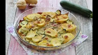 Parmigiana di patate e zucchine senza besciamella