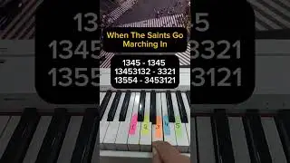 When the Saints Go Marching In (Piano Tutorial) #shorts #piano