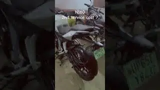 Pulsar N160 second service cost engine oil grade #n160 #automobile #pulsarn160blackcolour