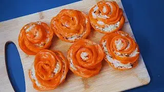2 Carrot Rose Flowers ~ Kajal Chawla's Kitchen