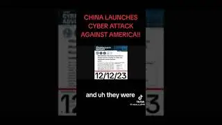 CHINA LAUNCHES CYBER ATTACK AGAINST USA