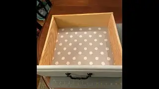 Using Mod Podge and Fabric to Line Dresser Drawers