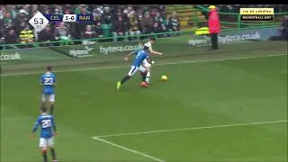 Kieran Tierney crazy nutmeg vs Rangers HD 1080p