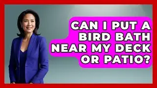 Can I Put A Bird Bath Near My Deck Or Patio? - Bird Watching Diaries