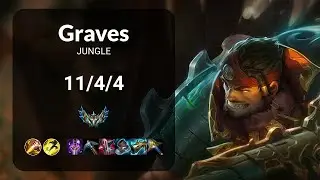 Graves vs Taliyah JUNGLE - KR CHALLENGER Patch 14.22