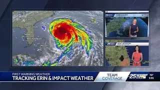5 a.m. Hurricane Erin Update & Heat Advisory for Palm Beach County