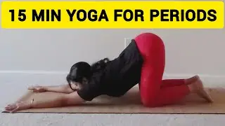 15 Minute Yoga Periods, Menstruation, Cramps & PMS | Yoga for Pelvic Floor | PCOS #viralvideo