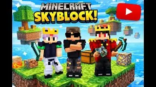 skyBlock, 3 Idiots, Unlimited Chaos 🔥😂 | Shorts LIVE #minecraft #minecraftlive