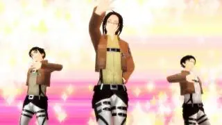 【進.撃.の.M.M.D】エレンリヴァイハンジで『H.u.r.l.y. B.u.r.l.y.』