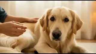 Dramatic golden retriever, moments #Funny Dog #shorts