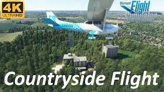 MS Flight Simulator | 4K | Countryside flight from Earl's Colne Airfield over Hedingham Castle