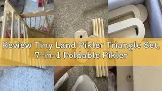Review Tiny Land Pikler Triangle Set, 7-in-1 Foldable Pikler Triangle Climbing Toys Set for Kids,Bab