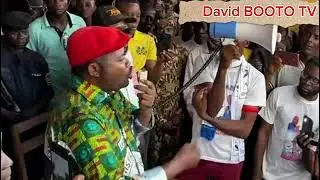Arriv&eacute;e de l'honorable C&eacute;lestin ENGELEMBA BOKUWE &agrave; Monkoto Centre 