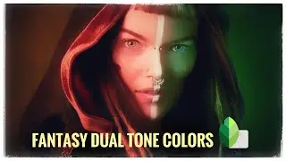 Snapseed DUAL TONE COLORS Fantasy Photo Effect