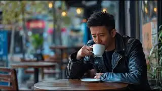 A man drinking coffee1