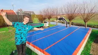 THE ULTIMATE BACKYARD IS BACK! (Trampolines & Airtrack)