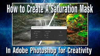 Create a Mask based on Saturation for Creativity.
