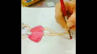 glitter barbe doll colour art