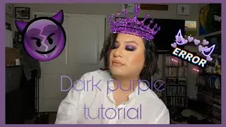 DARK PURPLE SMOKEY EYE TUTORIAL