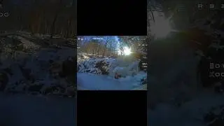 Whooping Frozen Falls #fpv #fpvdrone #tinywhoop #tinywhoopfpv #frozenwaterfall #frozenwater