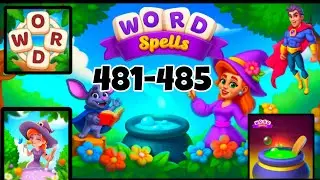WORD SPELLS Puzzle for Adults level 481 482 483 484 485