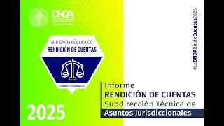 #LaDNDARindeCuentas2025 -  Subdirección de Asuntos Jurisdiccionales