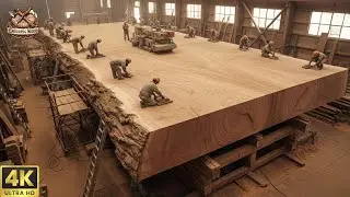 Inside the Giant Wood Factory | Extreme Processing of Massive Logs